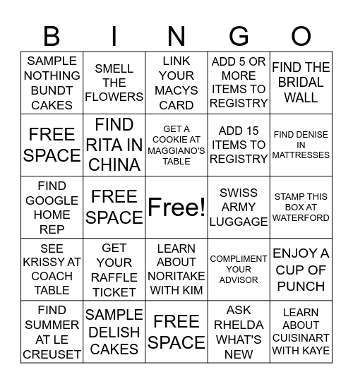 SIP & SCAN BINGO Card