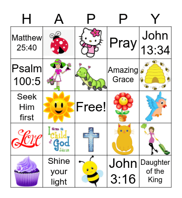 Spring Banquet Bingo Card