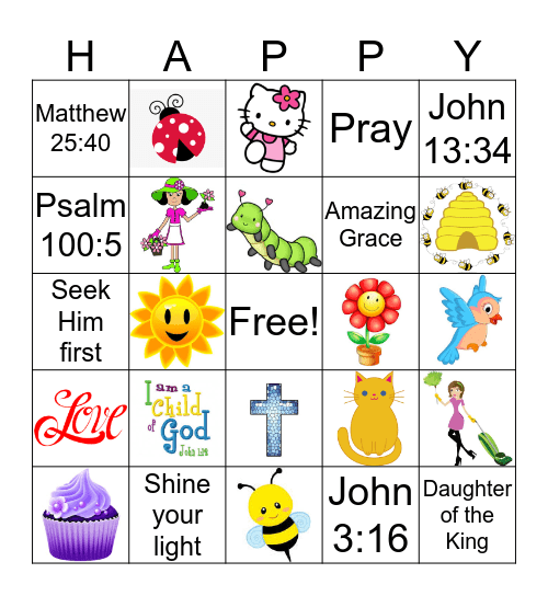 Spring Banquet Bingo Card