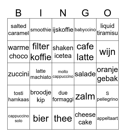 King of Bingo Card