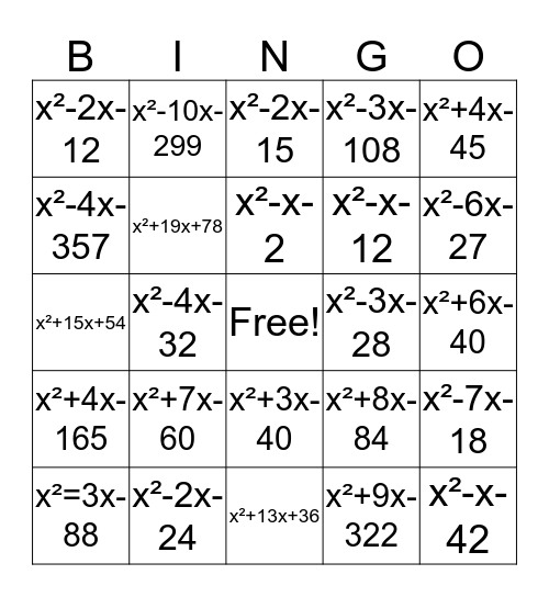 redsingo Bingo Card