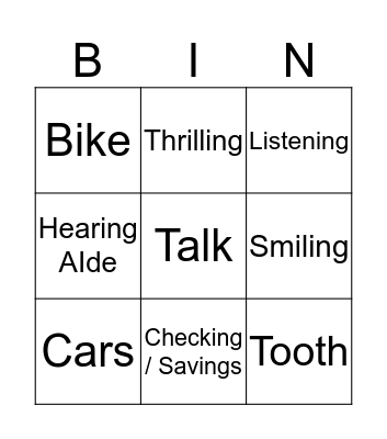 Member Services Bingo Card