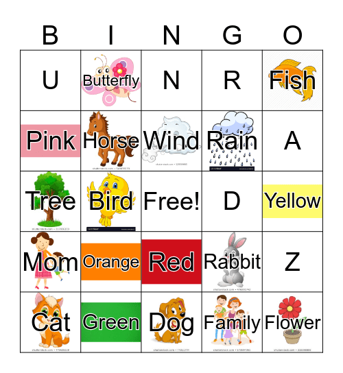 Beginner ASL Bingo Card