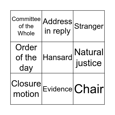 Standing Orders Bingo  Bingo Card