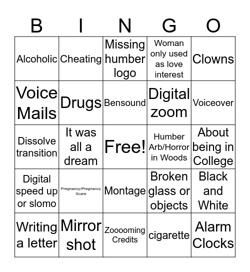 Media Foundation Bingo Card