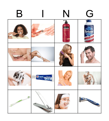 Personal Hygiene Bingo Card