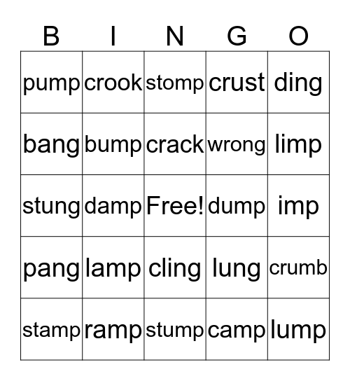 Hard Bingo Card