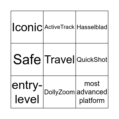 DJI Bingo v1.00 Bingo Card