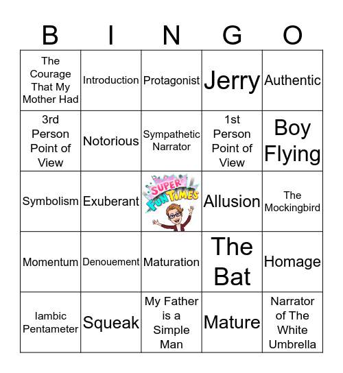 Unit 1 Review Bingo Card