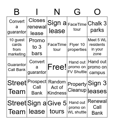 BINGO! Bingo Card