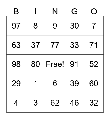 coping strategies Bingo Card