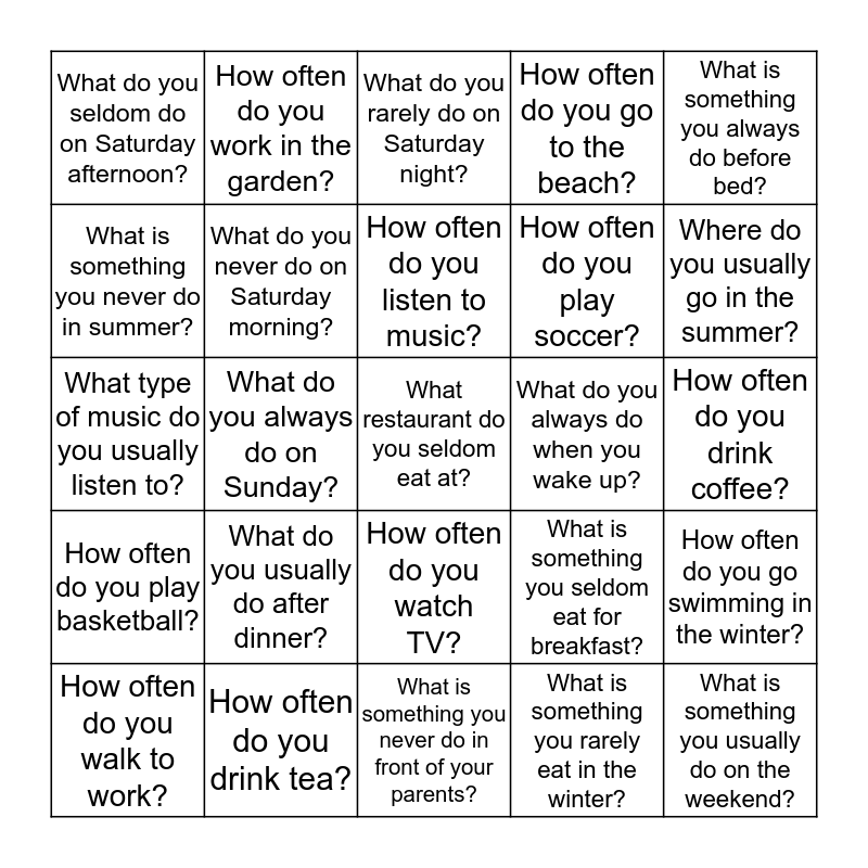 adverbs-of-frequency-bingo-card