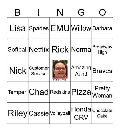 Bertie Bingo! Bingo Card