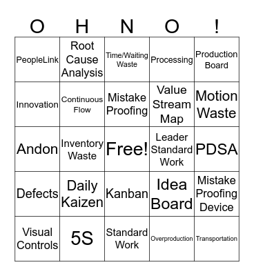 VMPS BINGO Card