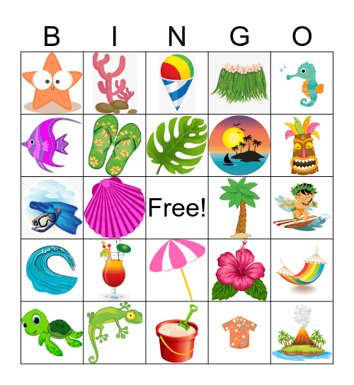 Beach Blanket Bingo Card