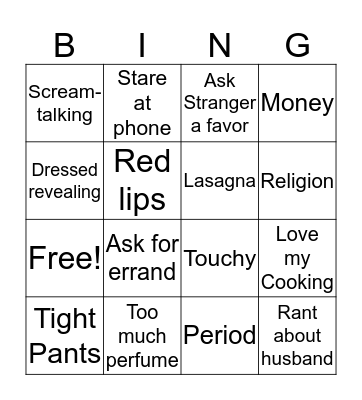 Ri Ri Bingo Card
