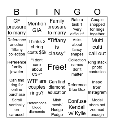 Backroom Bingo Card