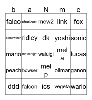 meme Bingo Card