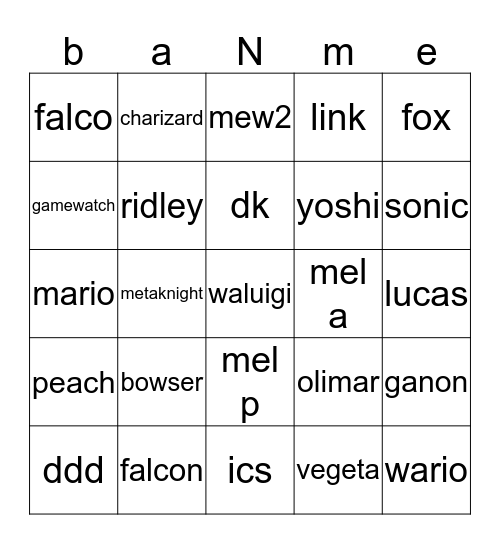 meme Bingo Card