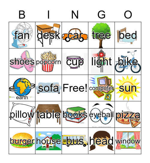 VOCABULARY HUNT (6-8) Bingo Card