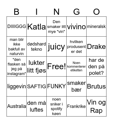 LIGGEBINGO Card