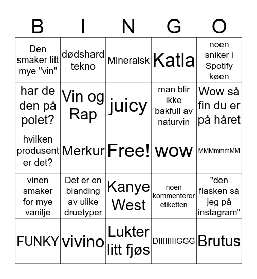 LIGGEBINGO 2 Bingo Card