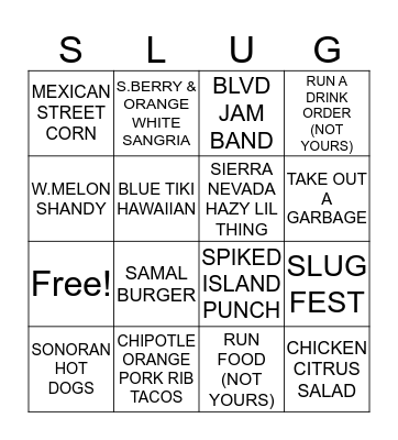 BILLY BINGO Card