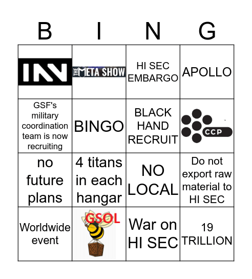Fireside Bingo Card