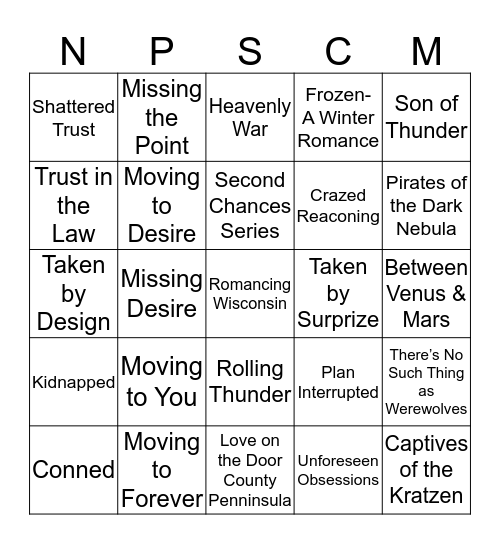 Untitledtown Bingo Card