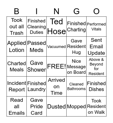 ST JOHN'S - CNA - BINGO Card