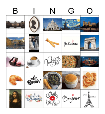 Bianca's Bridal Shower Bingo Card
