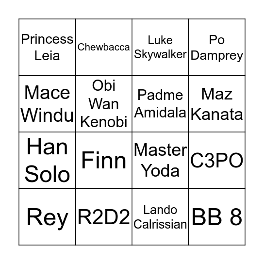 BAE DAY 2019 Bingo Card