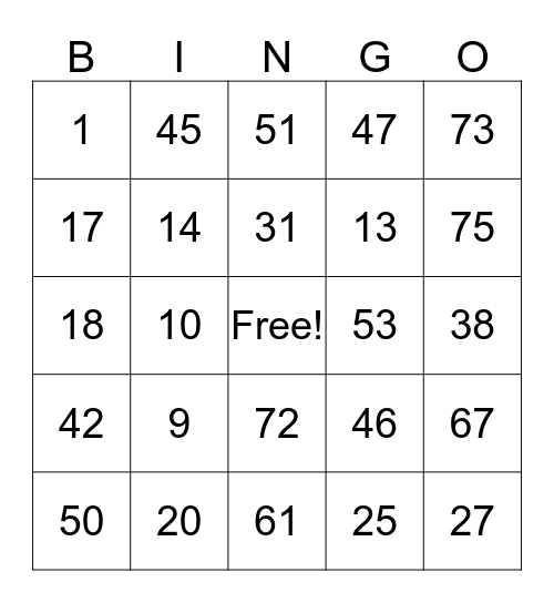 FT-REDhead Bingo Card