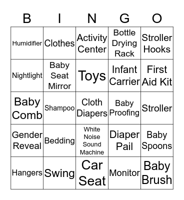 Heavenly's Bingo Card