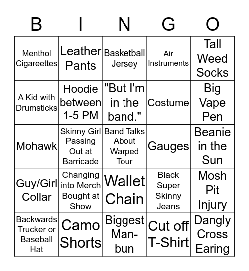 So What?! BINGO Card