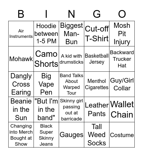 So What?! BINGO Card