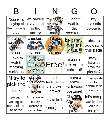 K Sound Bingo! Bingo Card