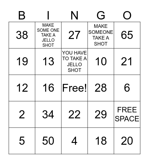 KHARA'S BINGO Card