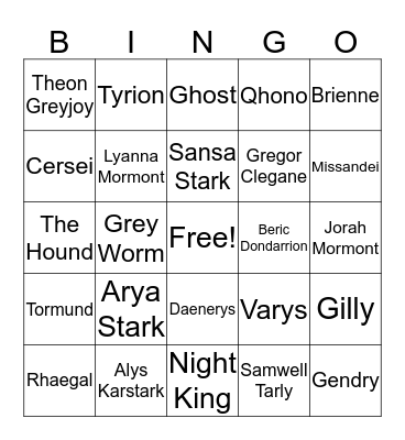 HotPapi's Senior Center Sunday Night Bingo Card