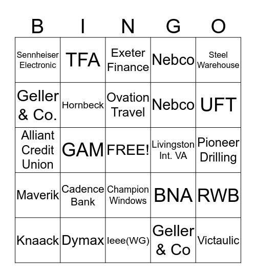 Josh Bingo Card