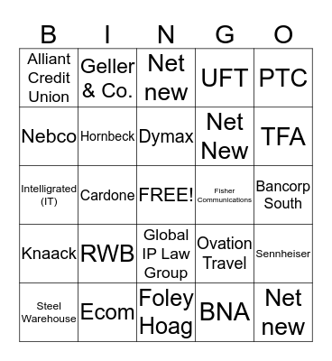 Stephen  Bingo Card