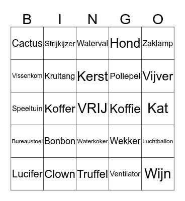 WINBACK BINGO Card