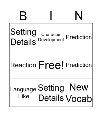 Sticky Note BINGO Card