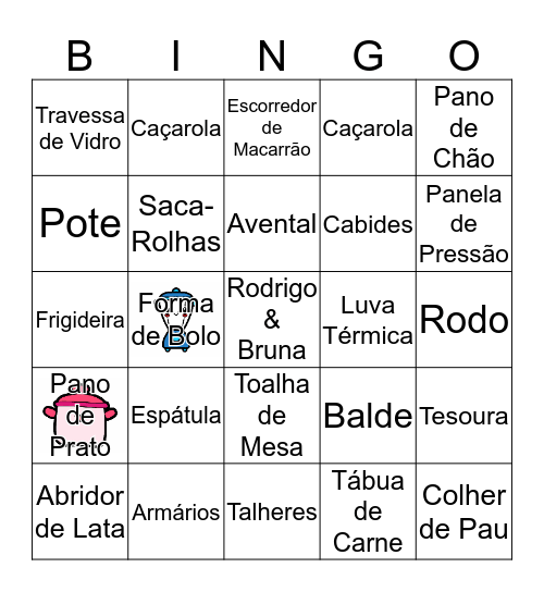 Chá Bar Amor sem Moderação Bingo Card