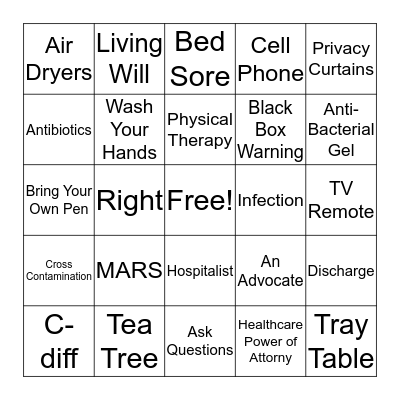 Speak Up and Stay Alive Bingo Card