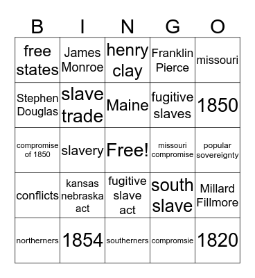 Compromise Part One Bingo Card