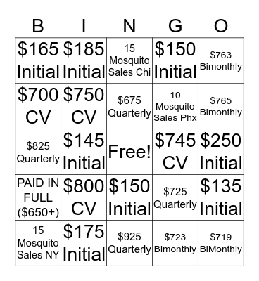 ECO BINGO Card