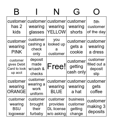 BINGO TAF WEEK 2 Bingo Card