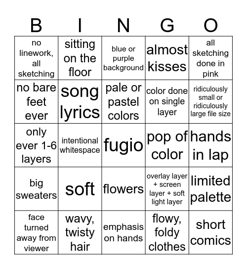 kit art bingo Card