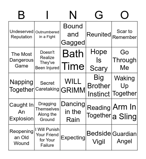GT FAMILY BINGO Card